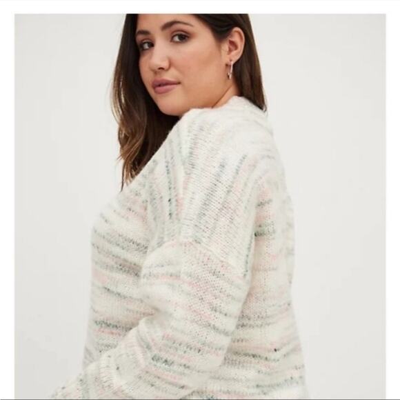 NWT Torrid drop shoulder sweater marked sz 0X - Picture 2 of 10